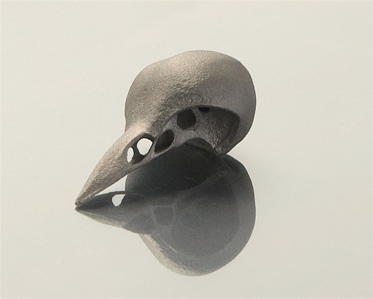 duifje; titanium 3D-print